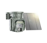 KKB 4G LTE Cámara de Vigilancia con Tarjeta SIM y Panel Solar, 2K Camara de Seguridad Inalámbrica para Exterior, sin WiFi, PTZ 360°, Visión Nocturna Colorida, Detección PIR, Impermeable IP65