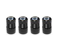 KKBFB 4 PCS Tapas de Válvula para Citroen DS5 2013-2018, Vástago de Válvula de Neumático Automóvil Tapas Aire A Prueba Fugas Tapa Tapas Válvula Neumático,Black