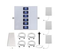 KKBSTR Amplificador Cobertura Movil Repetidor Señal Movil 6 Bandas | Mejorar Su 2G/3G/4G/5G, Tres Antenas Interior