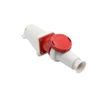 KKCZOFMJ Conector de enchufe y enchufe de aviación industrial impermeable de 3 núcleos, 4 núcleos, 5 agujeros, 125 A, montaje en superficie (4 núcleos rojos)