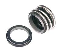 KKCZOFMJ Diámetro interior SiC/SiC Anillo Sello mecánico Sello de agua Sello de eje Muelle helicoidal simple para bomba de agua Cilindro de aceite Rodamiento MG1/109 (25 mm)
