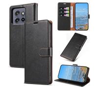 KKEIKO Funda para Motorola Edge 50 Neo/Moto S50 5G / ThinkPhone 25, Billetera Carcasa de PU Cuero, Anti Golpes Magnético Funda con Stand Function para Motorola Edge 50 Neo, Negro