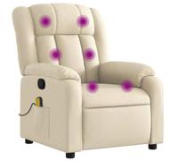 KKgypkn Cómodo sillón de descanso con bolsillo lateral, sillón de relax con funda de tela transpirable y sillón de relajación manual con función reclinable, incluye masaje de vibración y construcción