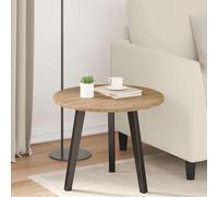 KKgypkn Mesa moderna para exteriores de madera, mesa redonda para exteriores con material de madera resistente a la intemperie con aspecto minimalista para jardín