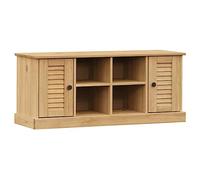 KKgypkn VIGO Zapatero de madera maciza de pino con 4 compartimentos y 2 compartimentos para armario, banco para la entrada, duradero y resistente, fácil de limpiar con botones de metal