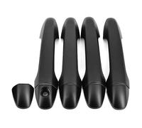 KKHBD Manijas de Puerta Exteriores para Toyota Fortuner Hilux Revo, Accesorios para Cubiertas de Manijas de Puertas de Puerta Exteriores,Matt black 1 hole