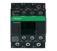 KKHCMZPI Contactor de CC LC1D09BDC, LC1D12A, LC1D18A, LC1D25A, LC1D32A, LC1D38, Motor de CC de 24 V, 48 V, 110 V y 220 V(DC LC1D12A,48V)