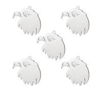 kkjoy 5Pcs DIY Dijes de Águila para Hacer Joyas y Manualidades, Colgante de Joyería de Acero Inoxidable para Hacer Collar Pendientes (Estilo 5)