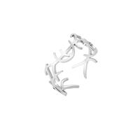 kkjoy Anillo Cruz Ajustable de Acero Inoxidable Anillo Jesús Corona de Espinas Anillo Cristiano Fe Esperanza Amor Cruz Anillo Eternidad Promesa Joyería Religiosa Regalo para Mujeres Hombres