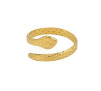 kkjoy Anillo de Dedo Envolvente de Serpiente de Acero Inoxidable Vintage Anillos de Dedo Abierto Ajustable Rockero Gótico Joyería para Mujer Hombre