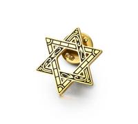 KKJOY Broche de Estrella de David Alfiler de Hexagrama para Mujer Hombre