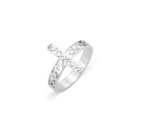 kkjoy Inspiración Anillo Cruz de Acero Inoxidable Cristiano Fe Esperanza Amor Cruz Anillo Eternidad Promesa Anillo Joyería Religiosa Regalo para Mujeres Hombres