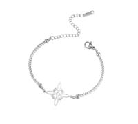 kkjoy Pulsera Nudo de Brujas con Eslabones Trenzados de Acero Inoxidable Símbolo Infinito Mágico Wiccano Amuleto de Brujería Joyería para Mujeres Hombres(Plata)
