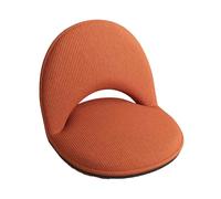 KKJPL Silla De Piso con Respaldo, Silla De Lectura Ergonómica, Sillón Reclinable Plegable con 5 Posiciones De Respaldo Ajustables, For Sala De Estar Y Dormitorio.(Brown)