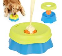 Kkluno Comedero antifuga para perros para golosinas líquidas - 2 en 1 de silicona Slow Feeder Mascotas Juguete para lamer con soporte antideslizante Alivia los miedos promueve la alimentación lenta
