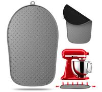 Kkluno Mixer Gleitmatte Zubehör Silikon Gleitteller rutschfeste Unterlage für Küchenmixer, Geeignet für Standmixer,Silikoneinsatz Grau