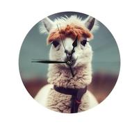 KKLWEGU Bonito reloj de pared de alpaca de 10 pulgadas, silencioso, moderno, funciona con pilas, reloj de mesa decorativo para sala de estar, baño, dormitorio, cocina, decoración de pared de oficina