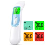 KKmier Termometro Digital Frente,Termometro Digital Bebe Medición Frente Y Oido Más Precisa y Rápid, Termómetros 4 en 1 para Bebés, Niños, Adultos y Cocina
