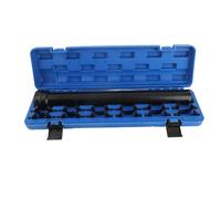 Kknon 13pcs Kit de extracción de varilla de unión interior llave de acero pesada con 12 adaptadores Caso de almacenamiento para autos de dirección automotriz System Sedan