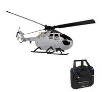 KKnoon Helicóptero con giroscopio, Aviones Teledirigidos para Principiantes Niño Adultos, Juguete, Gris