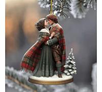 KKNSYW Outlander Christmas Ornaments, Outlander Ornaments for Christmas Tree, 2024 New Christmas Tree Ornaments, Handmade Christmas Ornament, Outlander Decor Family Collage Holiday X-Mas(A)