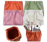 KKONHII 4 bolsas de maquillaje pequeñas, organizador de bolso pequeño, organizador portátil, mini bolsa de cosméticos, bolsa impermeable para mujer, bolsa de viaje con cierre automático, kit de viaje