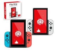 KKOZESST Mode portrait Flip Grip Accessoire portable pour Nintendo Switch Mode vertical Orientation Fonctionne avec OLED Joy-Con Grips Stand