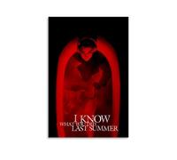KKPLO Póster de película "I Know What You Did Last Summer" (Sé lo que hiciste el último verano), póster decorativo de lienzo para pared e impresión artística moderna para dormitorio familiar, pósteres