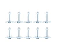 KKPLZZ 10 unidades de tornillos de tuerca de doble ojal en L para camionetas de camioneta, adecuado para diferentes gestión de cargas (60 mm)