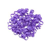 KKPLZZ 100 PCS Anillo para Patas de Pollo Bandas para Patas de Aves Etiqueta para de Pato Plástico PP de Primera Calidad Reutilizable Fácil de Instalar con Función de Marcad (16mm)