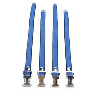 KKPLZZ 4 Correas para Zancos de Paneles de Yeso, Correas Ajustables de Nailon para Piernas con Hebilla de Aleación de Aluminio para Hombres y Mujeres, Kit de Correa de Repuesto para (Azul)