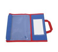 KKPLZZ Bolsa para Libros, Bolsa para Libros de Lectura Portátil de PVC Transparente con Asa y Bolsillos Transparentes, para Documentos de Cuadernos de Tareas Escolares