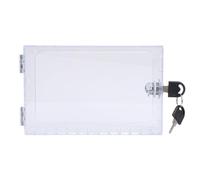 KKPLZZ Caja de Bloqueo para Termostato, Cubierta Acrílica Transparente con Llave para Termostatos de 6,1x3,95x2 Pulgadas, Evita Manipulaciones, Ventilación de 4 Lados, Se Adapta a