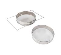 KKPLZZ Colador de Miel de Acero Inoxidable, Filtro de Malla de Doble Tamiz con Telescópico para Herramientas de Equipos de Apicultura, de 9,8 a 16,3 Pulgadas