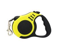 KKPLZZ Correa Retráctil para, Cinta de Nailon, Bloqueo de Freno con un, Agarre Ergonómico para Actividades Al Aire Libre de Mascotas (Amarilla)