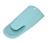 KKPLZZ de Silicona con Aislamiento Térmico, de Horno de Manga Larga Antideslizantes Gruesos para Barbacoa en Horno Microondas, con Orificio para Colgar para (Verde Nórdico)