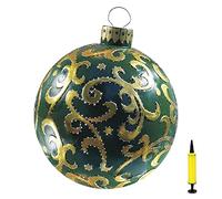KKPLZZ Decoración de Bolas inflables navideñas, 60 cm Bolas navideñas Gigantes Decoración al Aire Libre Bolas navideñas Grandes Adornos para la decoración de Fiestas navideñas