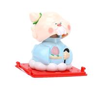 KKPLZZ Estatua China de Shen, Adorno de Tablero de Instrumentos con Energía Solar de 2 Pulgadas con Panel Solar Incorporado para Decoración del Hogar y el Automóvil, Regalo de Ina