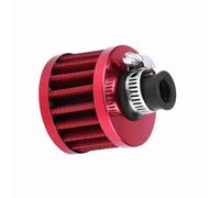 KKPLZZ Filtro de Aire Universal de Alto Flujo de 12 Mm, Rendimiento del Motor con e Inducción de Aire Mejorada, con Fácil Instalación, para Vehículos con Tomas de (Rojo)
