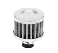 KKPLZZ Filtro de Aire Universal de Alto Flujo de 12 Mm, Rendimiento del Motor con e Inducción de Aire Mejorada, con Fácil Instalación, para Vehículos con Tomas de (Plata)