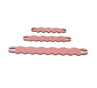 KKPLZZ Lanzaderas para Tejer de Madera, 3 Tamaños Diferentes, Diseño Ondulado de Madera de Pino, sin Acabado de Astillas, con Experiencia de Artesanía Suave, para Proyectos de Crochet,