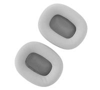 KKPLZZ Orejeras de Repuesto para MAX, Almohadillas de Cuero Proteico de Espuma Viscoelástica Suave con Imán Incorporado, Almohadillas Transpirables para Auriculares (Gris)