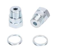 KKPLZZ Paquete de 2 Bujías sin Incrustaciones 42009, Construcción Robusta, Asiento de Junta de 18 Mm, Ajuste Universal, con Material de Acero para Protección del Rendimiento del Motor