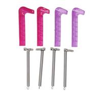 KKPLZZ Protector para Patines sobre Hielo, Plástico Duro Ajustable, Cubiertas para Cuchillas para Patines, Protectores Duros Deportivos para Artísticos (Rose Pourpre)