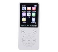 KKPLZZ Reproductor MP3 Bluetooth 5.0, Reproductor de Música Portátil con Pantalla de 1,8 Pulgadas con Sonido de Alta Fidelidad, Radio FM, Grabación, para Correr, Trotar y Andar en (Blanca)
