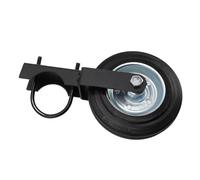 KKPLZZ Rueda para Puerta, Rueda para Puerta Resistente de 6 Pulgadas, Capacidad de 500 Lb, Acero Al Carbono de Caucho Sólido, con Perno en U Ajustable para Cerca de Granja Al Aire Libre