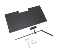 KKPLZZ Soporte para Marcador de Tumbas de Hierro, Acabado Mate Resistente a la Decoloración y Al óxido con Tubo Extraíble para Placa de Piedra Conmemorativa de 12x6x0,5 Pulgadas