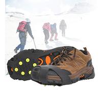 KKPLZZ Tacos de Hielo Tacos de Acero Termoplástico Tamaños de Agarre M L | Elastómero Termoplástico, Pernos de Acero, Picos de Nieve, Nieve y Hielo, Botas, Zapatillas, Senderismo, Pesca, Caza, Jogging
