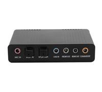 KKPLZZ Tarjeta de Sonido Externa USB 5.1, Adaptador de con Salida de Entrada óptica Digital SPDIF, para Grabación de Karaoke en PC