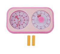 KKPLZZ Temporizador Visual, Temporizador de Cuenta Regresiva de 60 Minutos con Reloj Despertador, Herramienta de Gestión del Tiempo Silenciosa y sin Tictac para Estudiar y Cocinar a